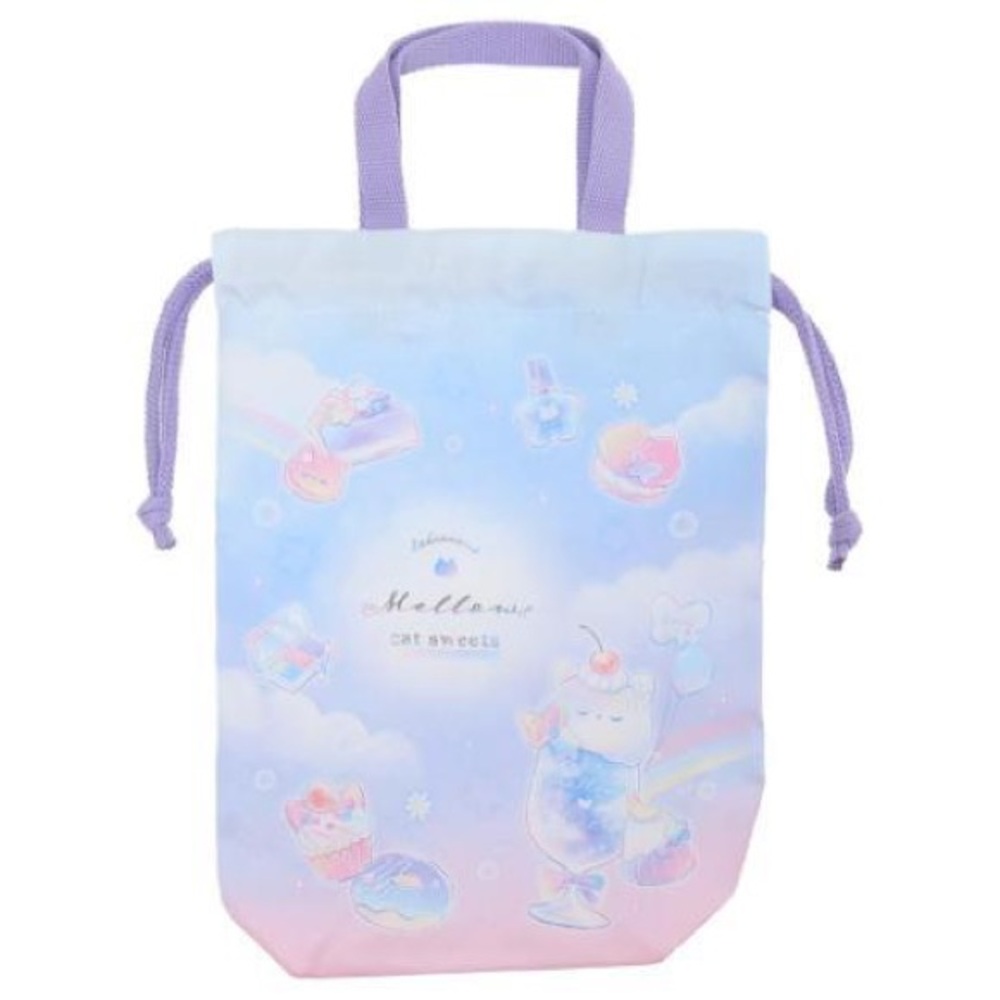 BNWT Japan Sweet Cat Drawstring pouch handheld bag